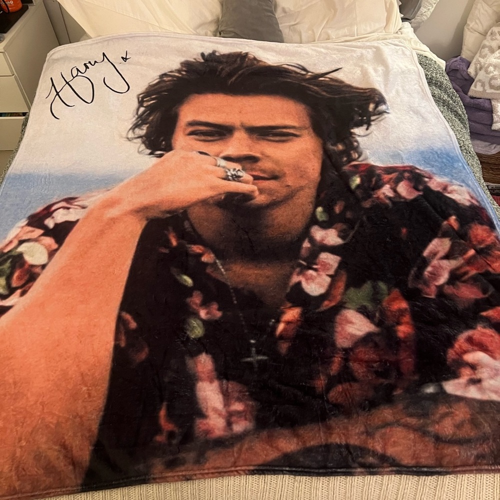 Harry Styles Throw Blanket